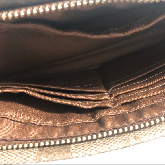Coach Monogram Canvas Large Wristlet - Picture 7 of 12